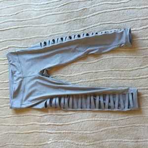 Without Walls Urban Outfitters grey cutout athletic yoga leggings